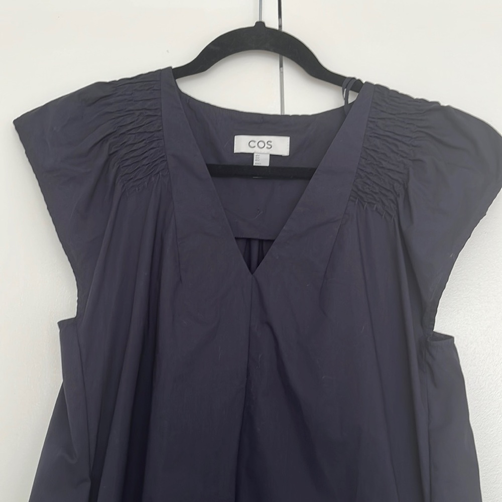 Dark blue dress. Brand COS.